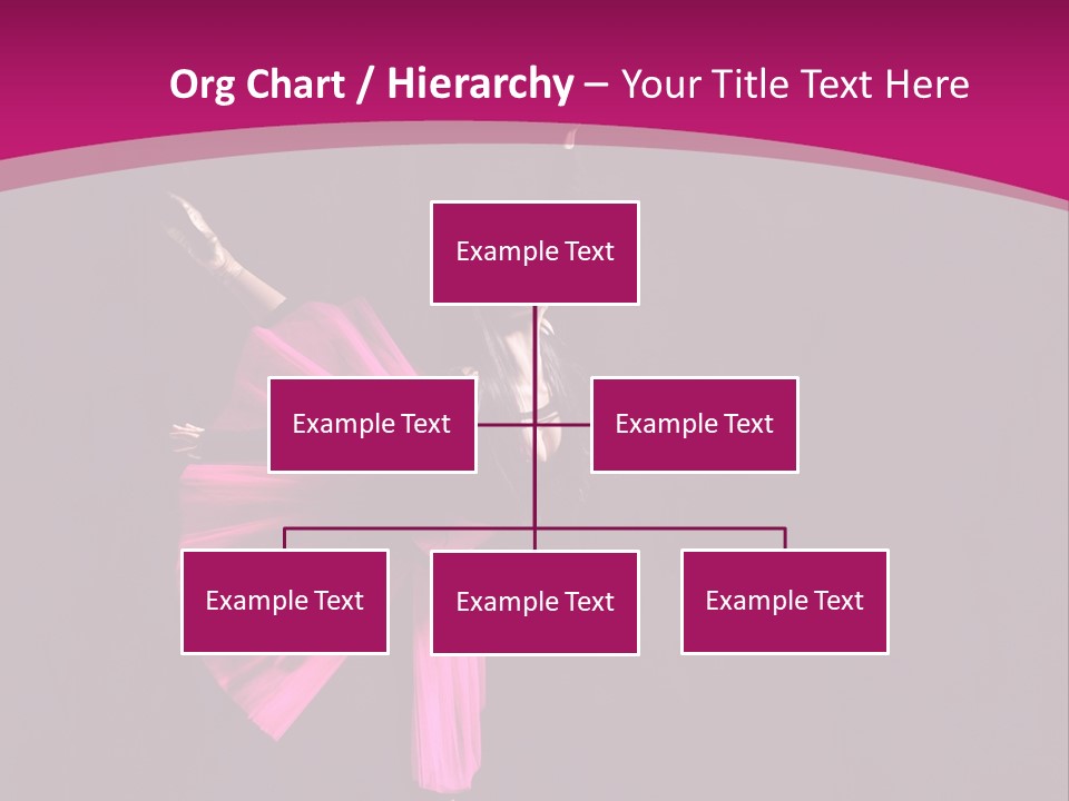 Ballerina Elegance Posing PowerPoint Template