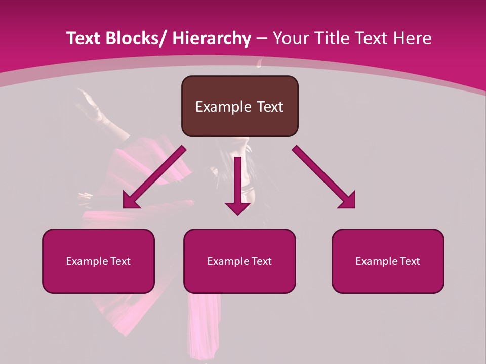 Ballerina Elegance Posing PowerPoint Template