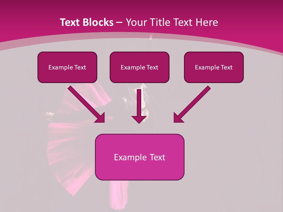 Ballerina Elegance Posing PowerPoint Template
