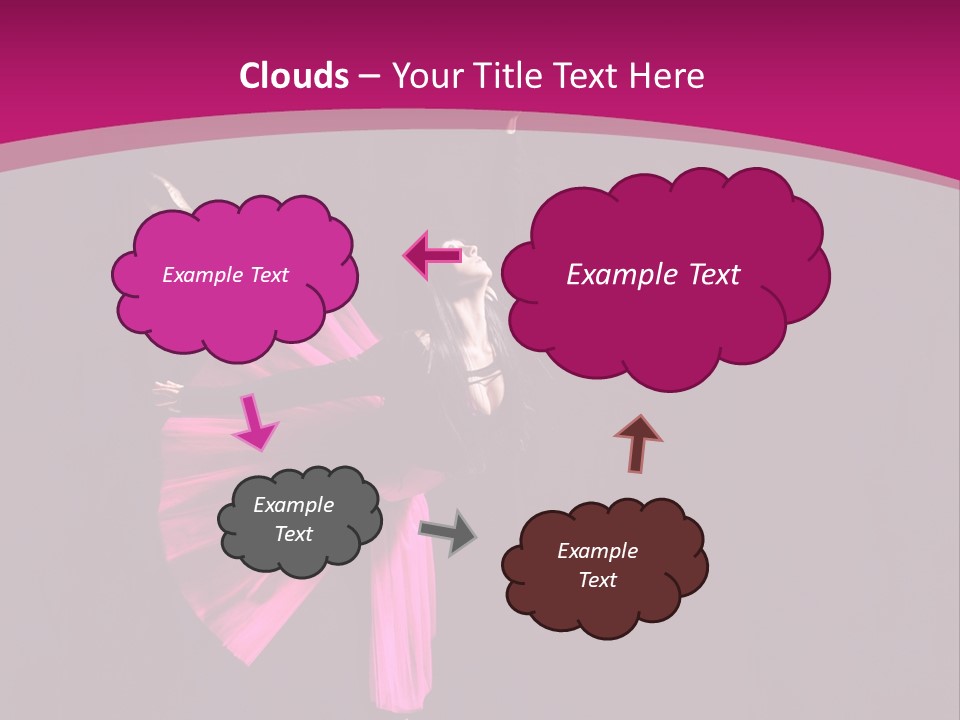 Ballerina Elegance Posing PowerPoint Template