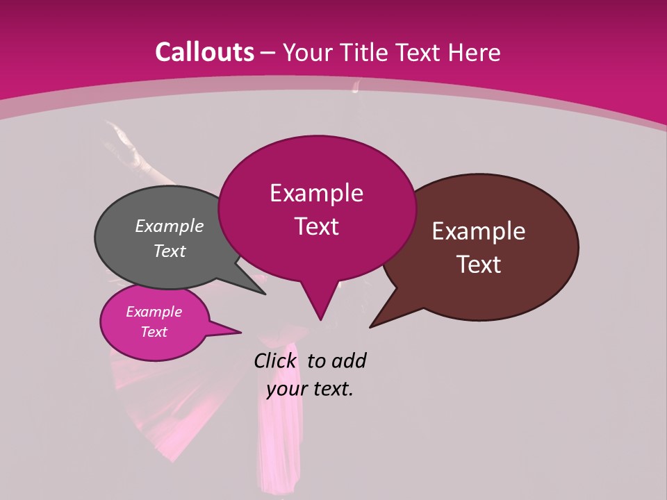 Ballerina Elegance Posing PowerPoint Template