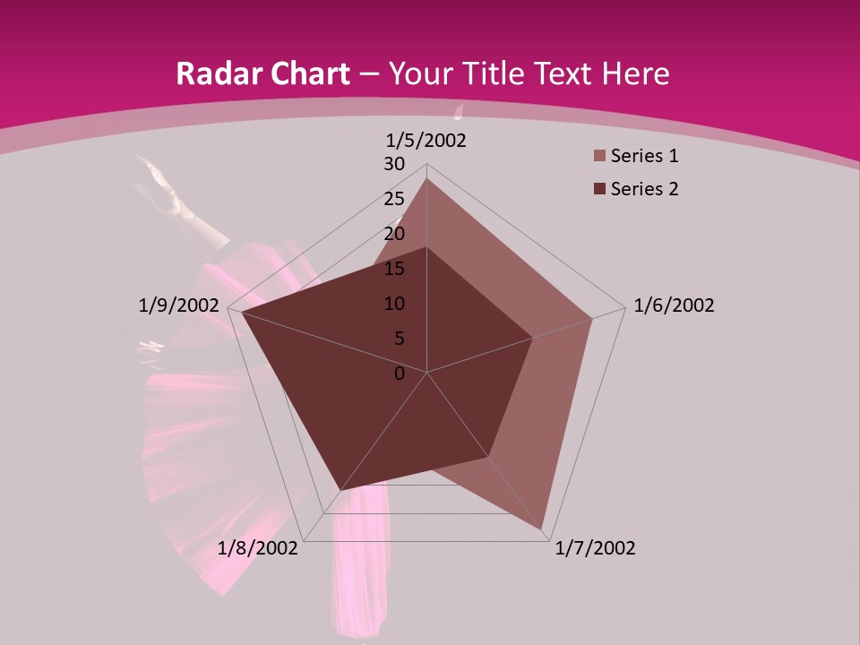 Ballerina Elegance Posing PowerPoint Template