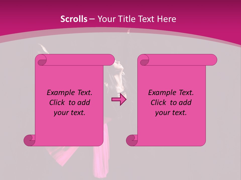 Ballerina Elegance Posing PowerPoint Template
