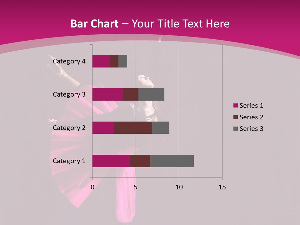 Ballerina Elegance Posing PowerPoint Template