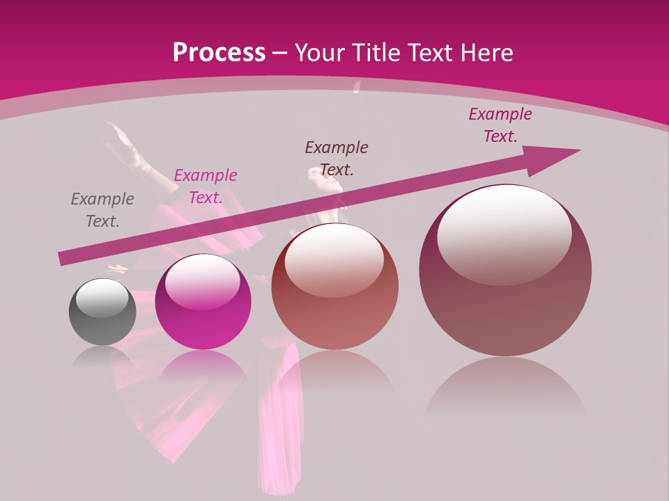 Ballerina Elegance Posing PowerPoint Template