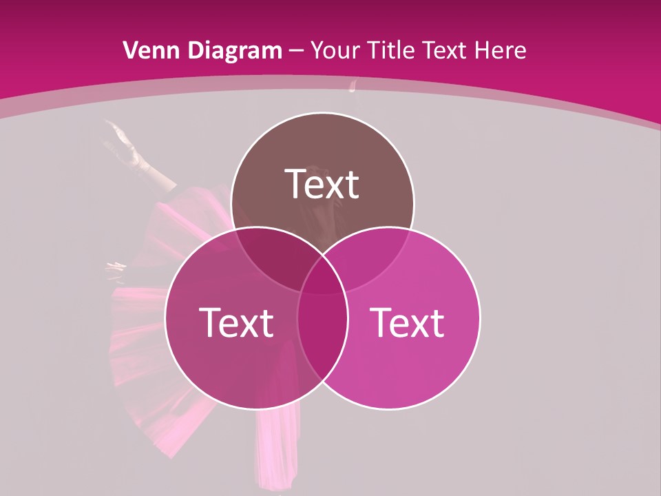 Ballerina Elegance Posing PowerPoint Template