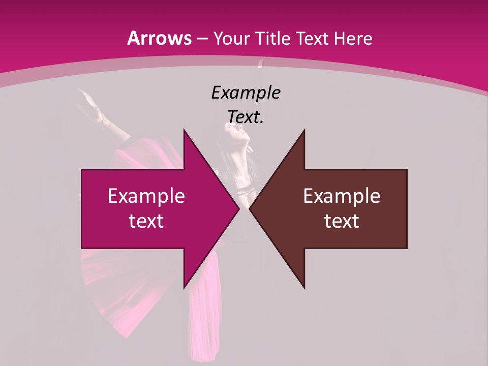 Ballerina Elegance Posing PowerPoint Template