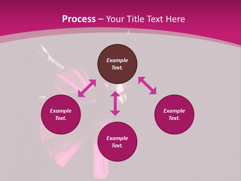 Ballerina Elegance Posing PowerPoint Template