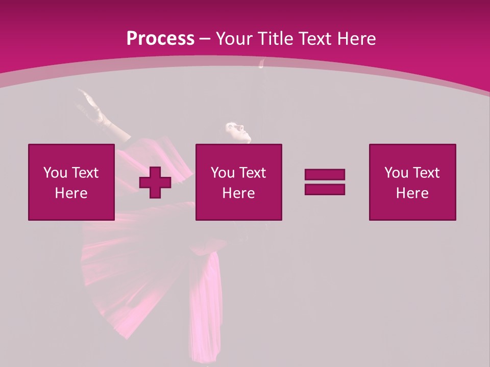 Ballerina Elegance Posing PowerPoint Template