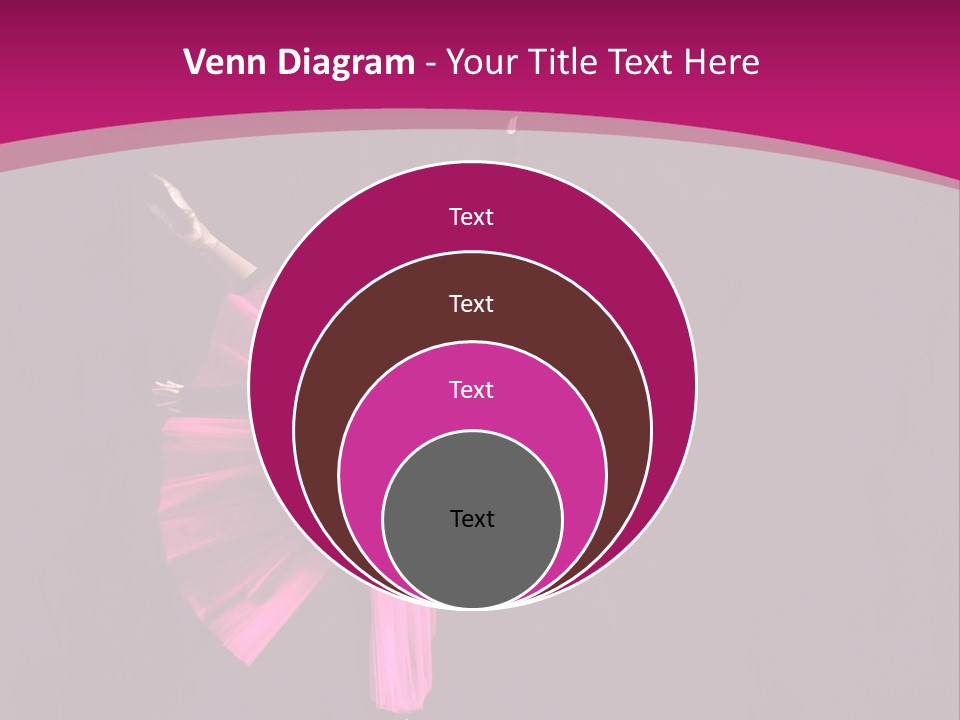 Ballerina Elegance Posing PowerPoint Template