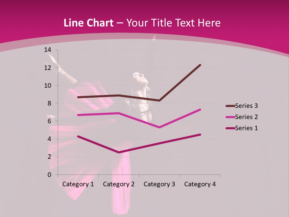 Ballerina Elegance Posing PowerPoint Template