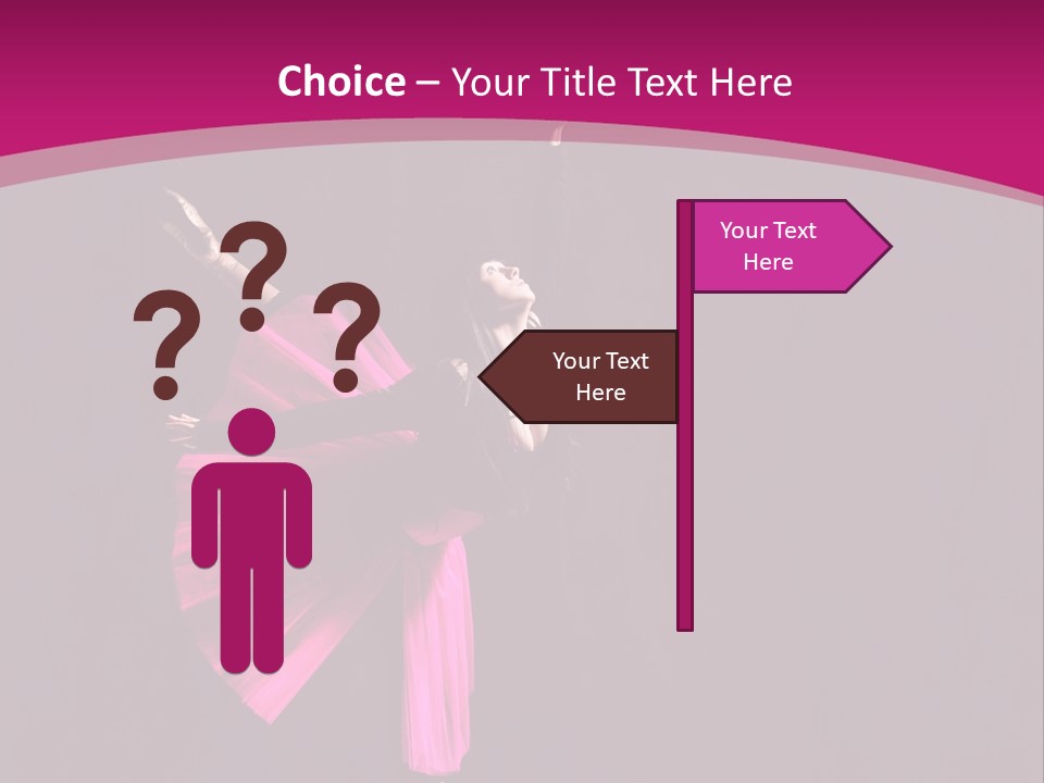 Ballerina Elegance Posing PowerPoint Template