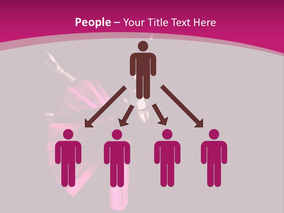 Ballerina Elegance Posing PowerPoint Template