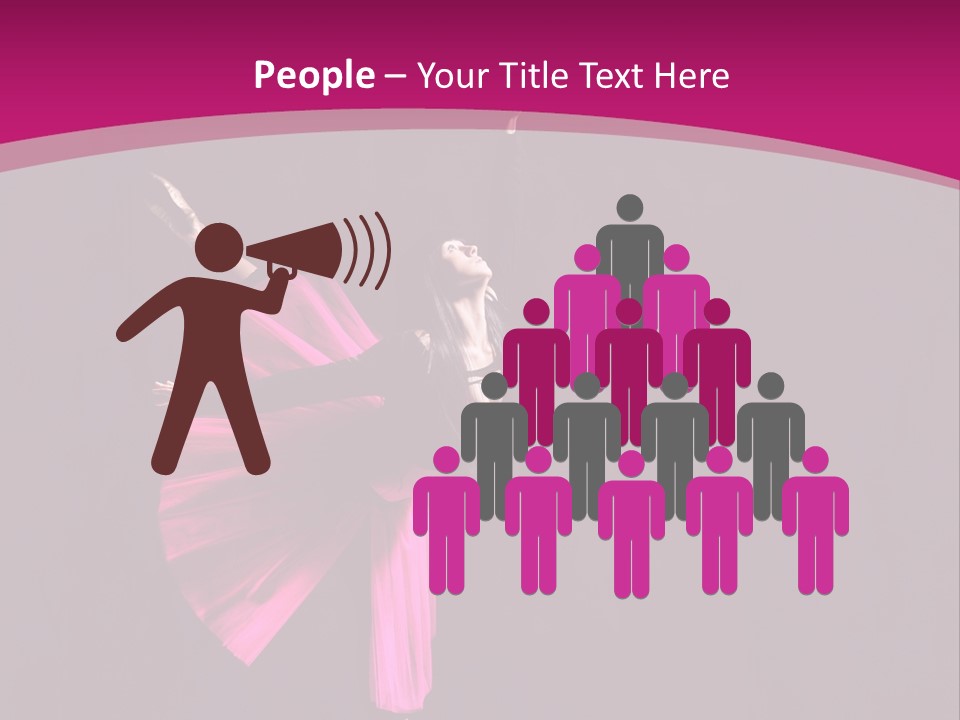 Ballerina Elegance Posing PowerPoint Template