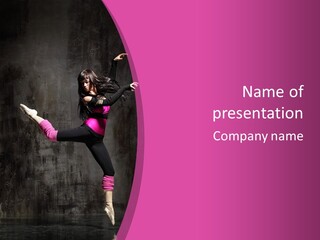 Teenager Dance Girl PowerPoint Template