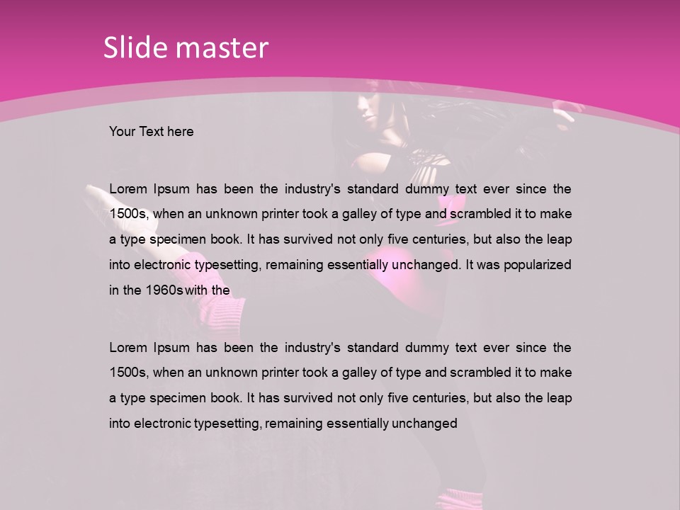Teenager Dance Girl PowerPoint Template