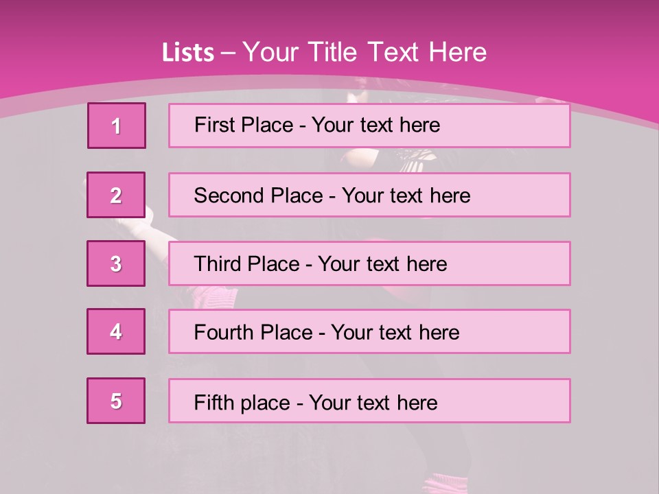 Teenager Dance Girl PowerPoint Template