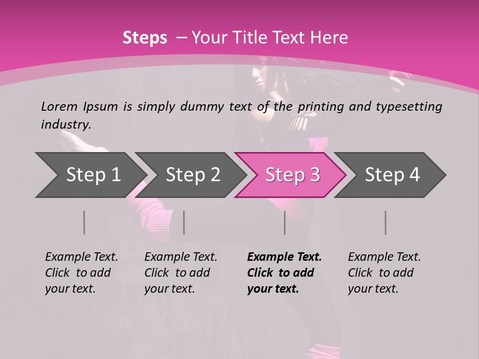 Teenager Dance Girl PowerPoint Template