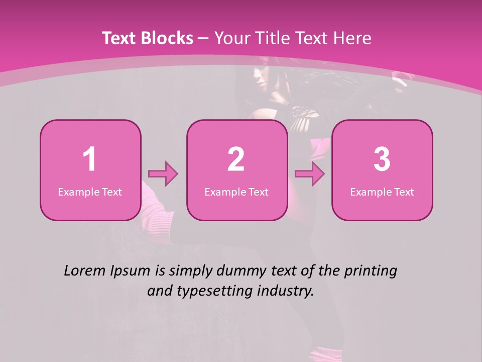 Teenager Dance Girl PowerPoint Template