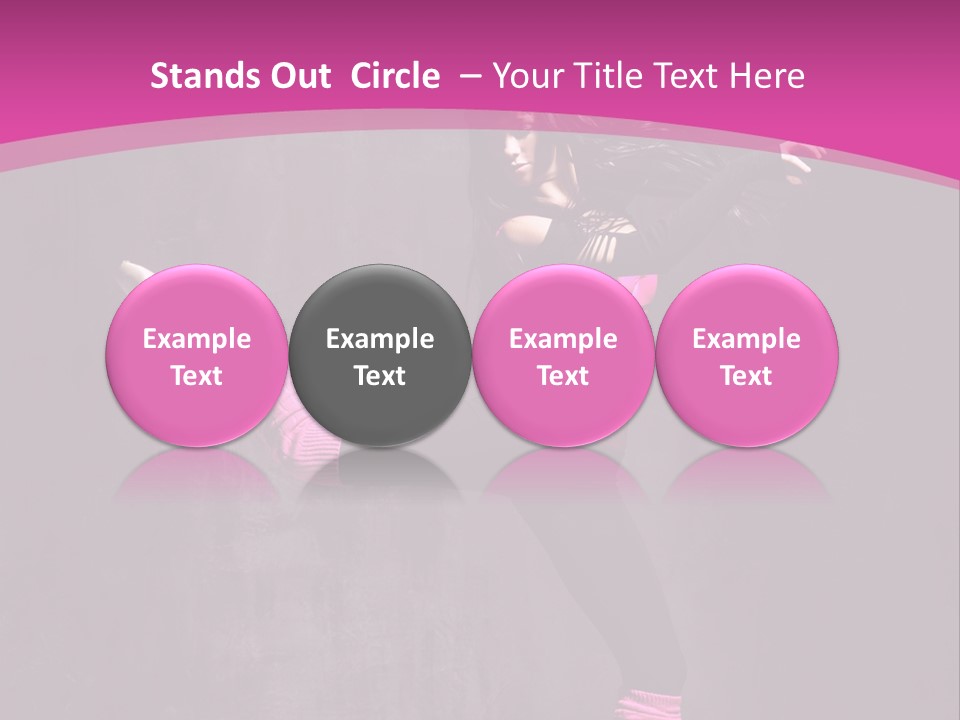 Teenager Dance Girl PowerPoint Template