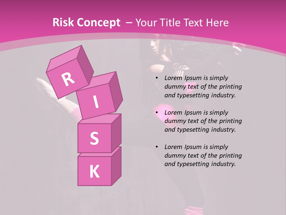 Teenager Dance Girl PowerPoint Template