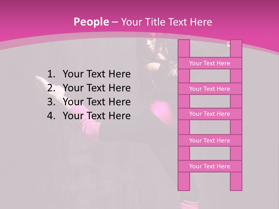 Teenager Dance Girl PowerPoint Template