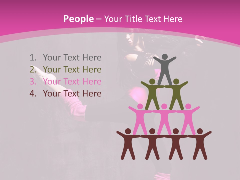 Teenager Dance Girl PowerPoint Template