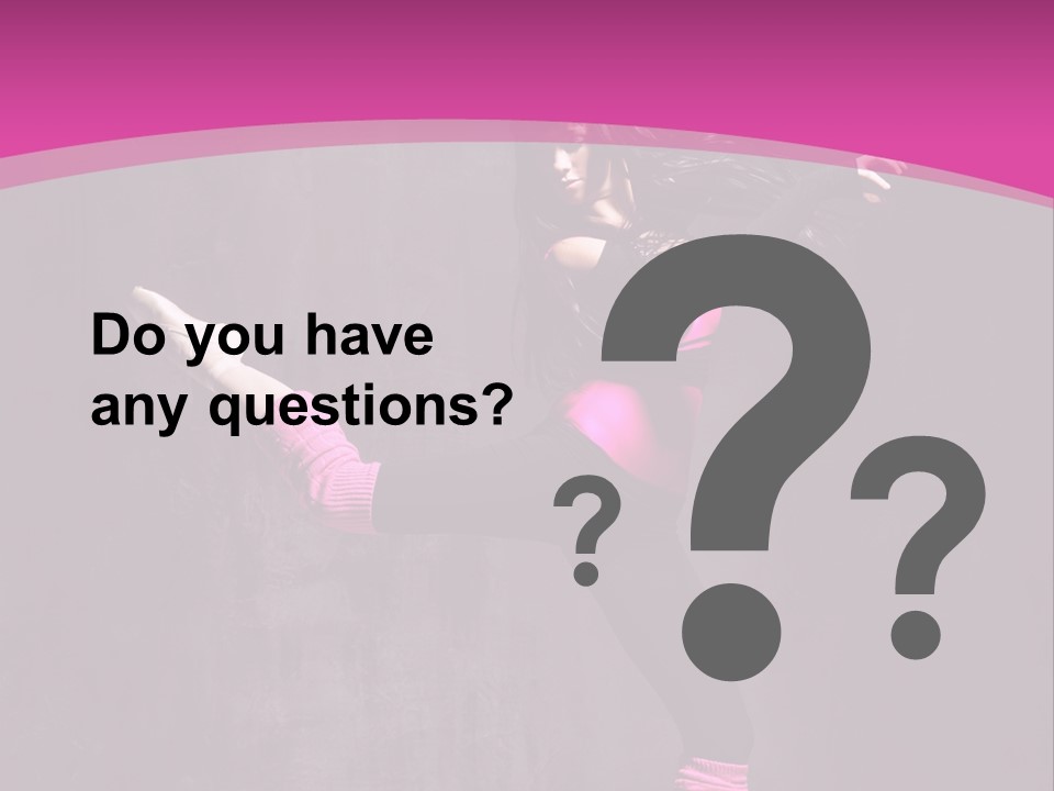 Teenager Dance Girl PowerPoint Template