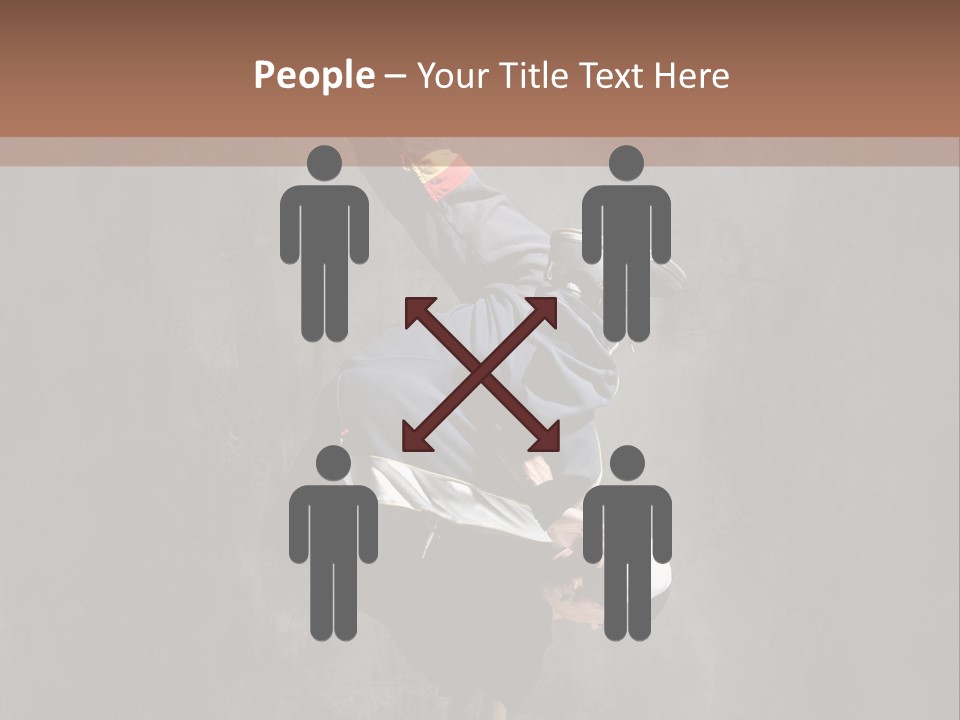 Pose Headstand Moving PowerPoint Template