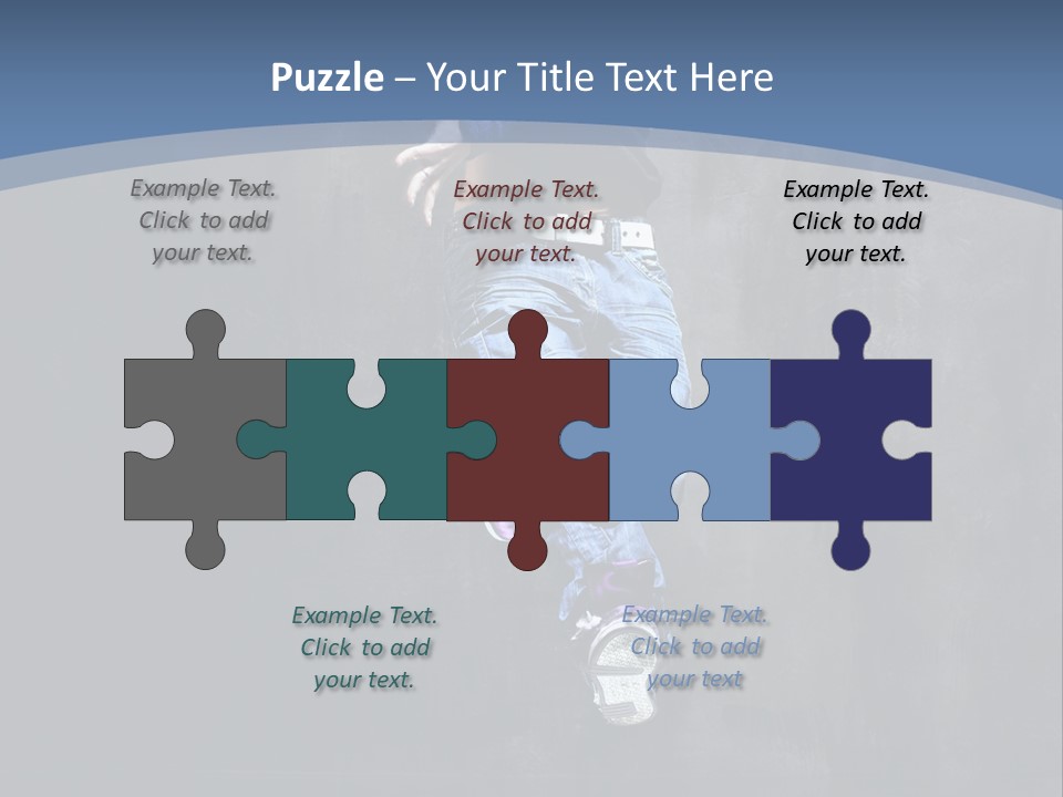 Girl Performer Midair PowerPoint Template