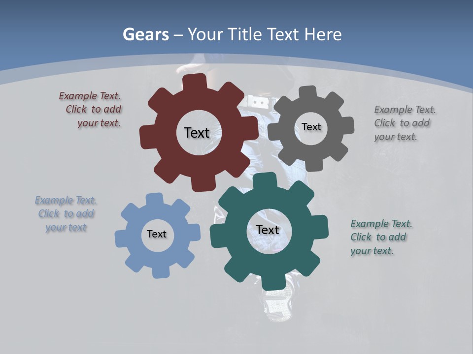 Girl Performer Midair PowerPoint Template