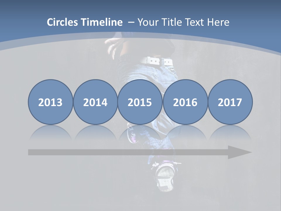 Girl Performer Midair PowerPoint Template