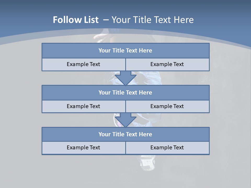 Girl Performer Midair PowerPoint Template