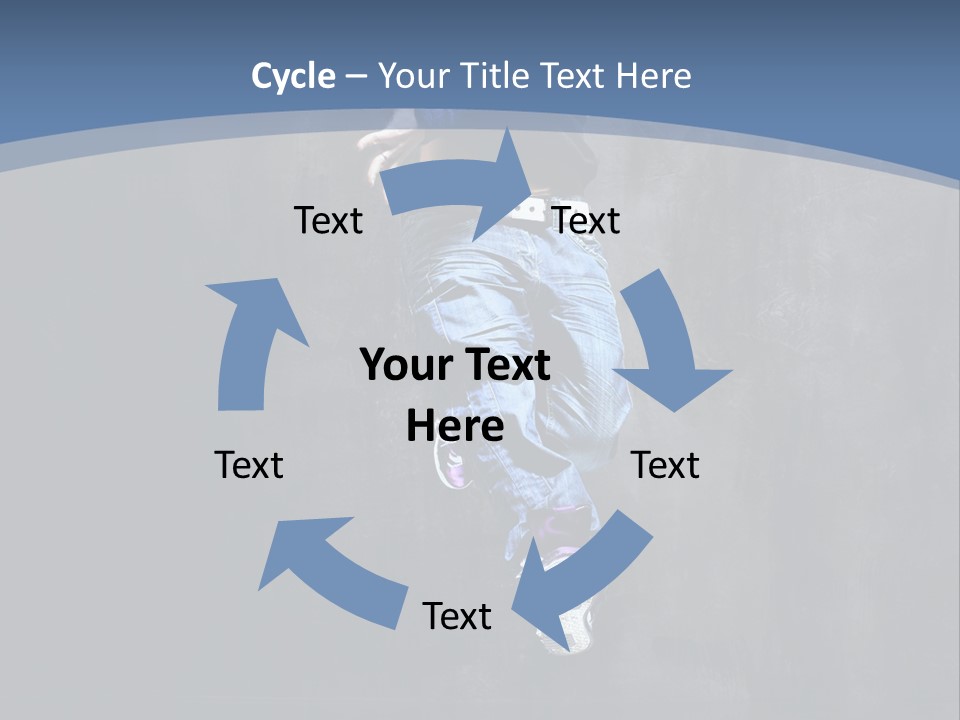 Girl Performer Midair PowerPoint Template