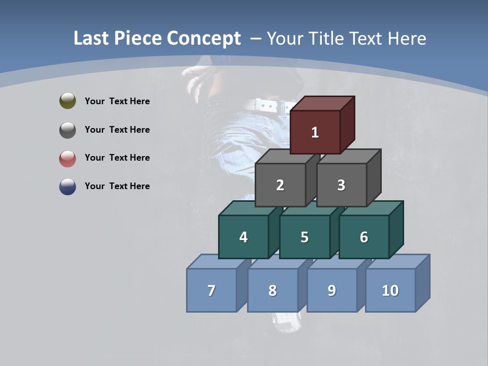 Girl Performer Midair PowerPoint Template