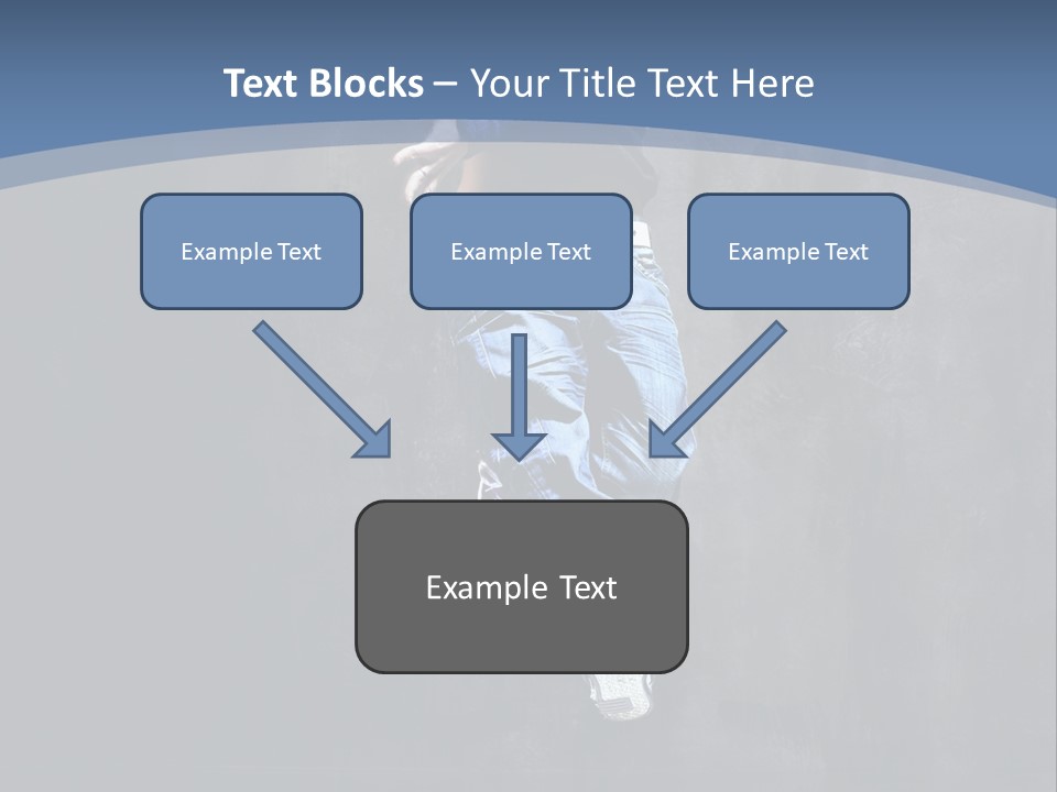 Girl Performer Midair PowerPoint Template