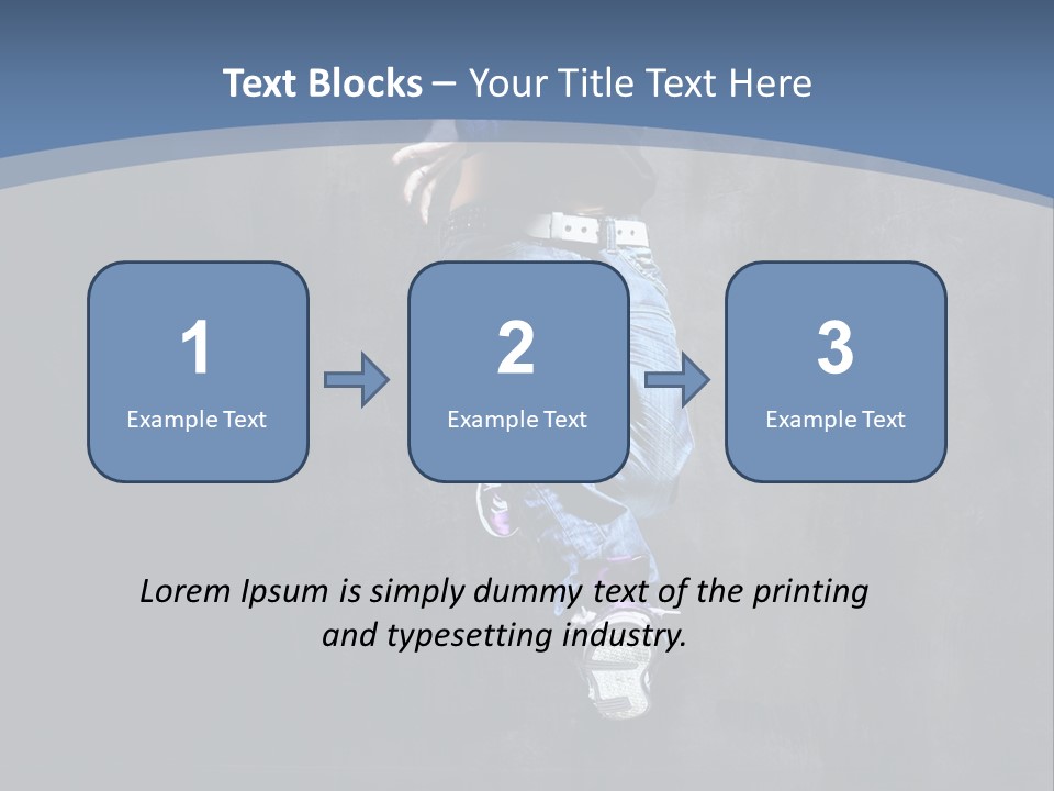 Girl Performer Midair PowerPoint Template