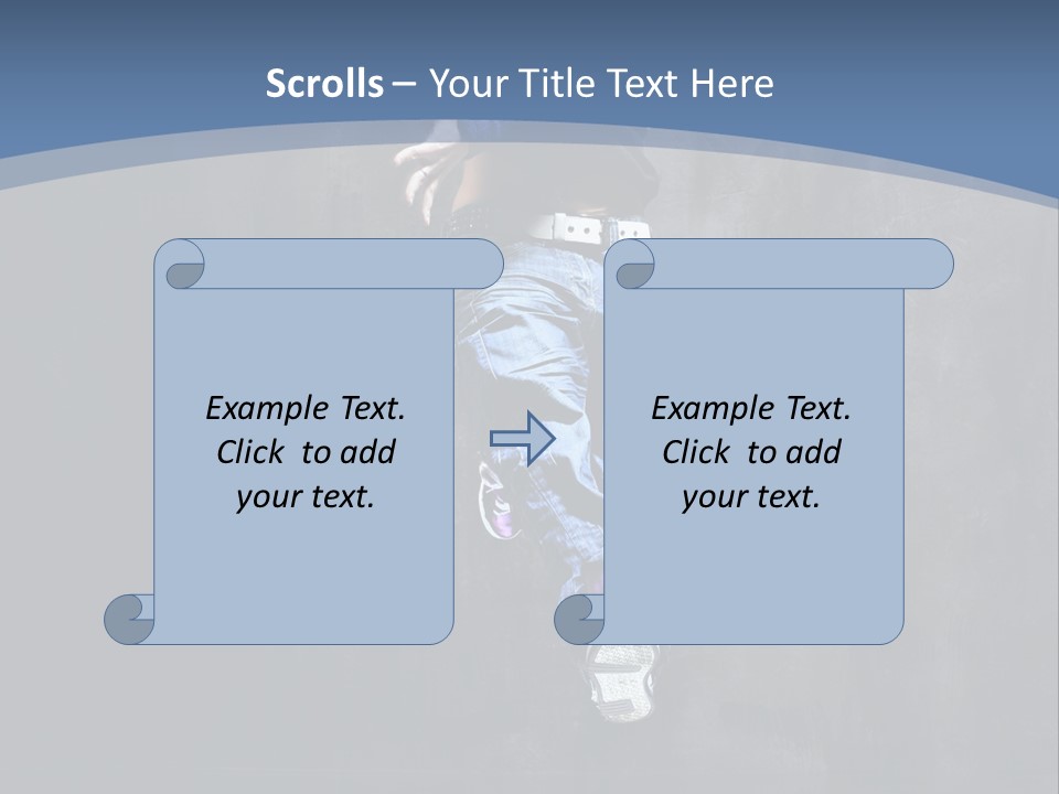 Girl Performer Midair PowerPoint Template