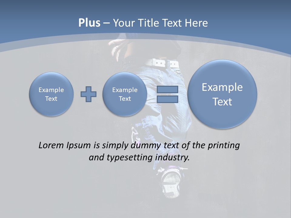 Girl Performer Midair PowerPoint Template