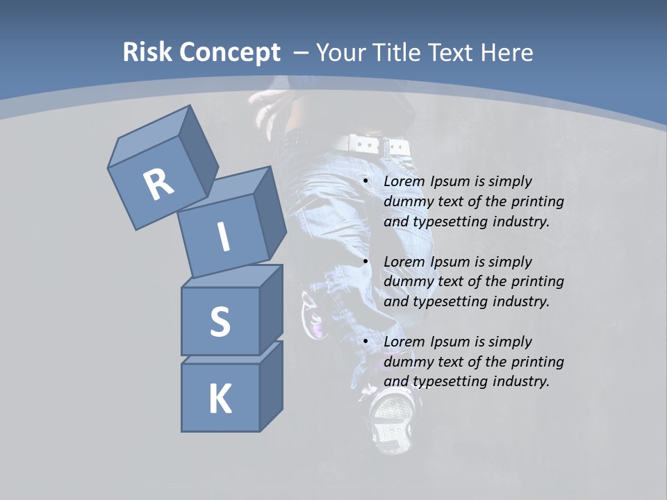 Girl Performer Midair PowerPoint Template