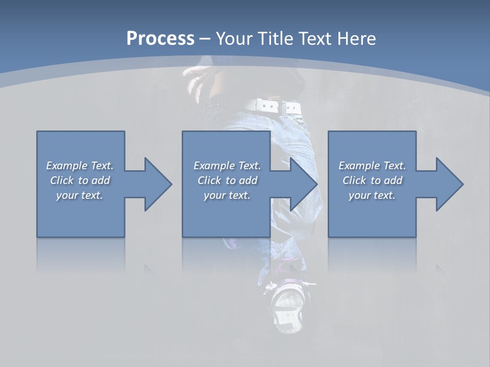 Girl Performer Midair PowerPoint Template