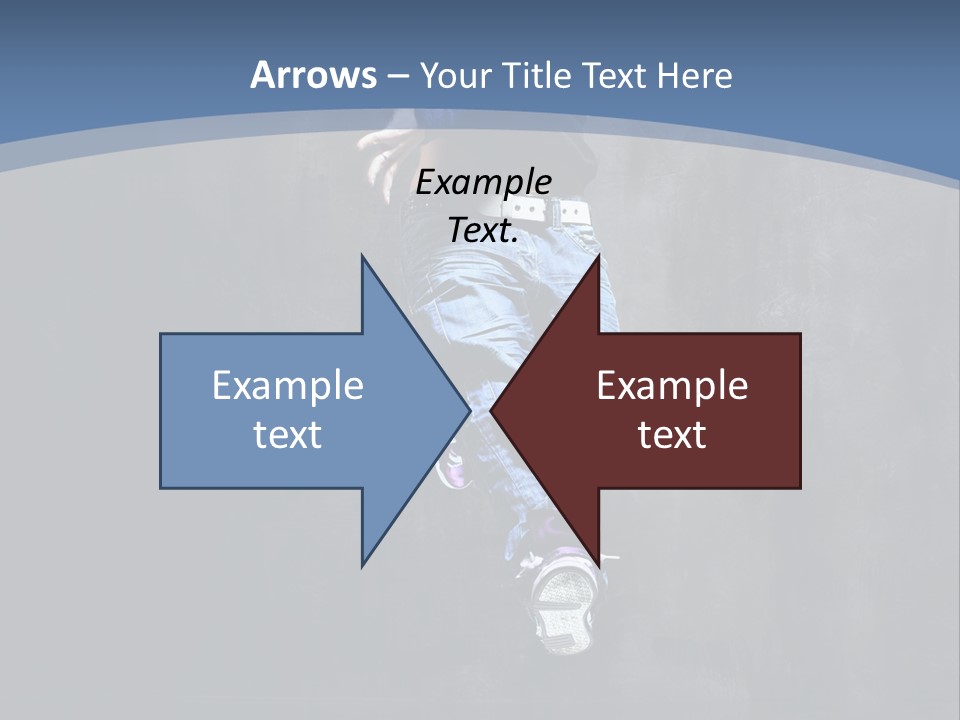 Girl Performer Midair PowerPoint Template