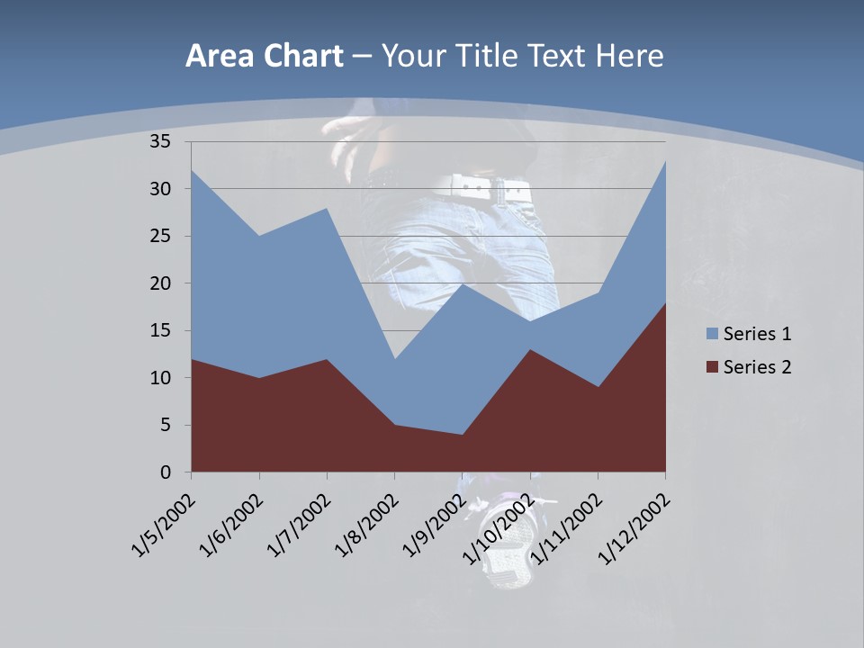 Girl Performer Midair PowerPoint Template