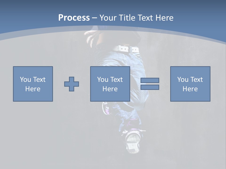 Girl Performer Midair PowerPoint Template