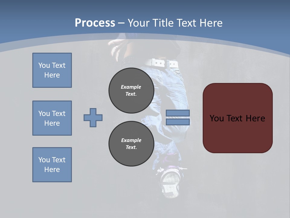 Girl Performer Midair PowerPoint Template