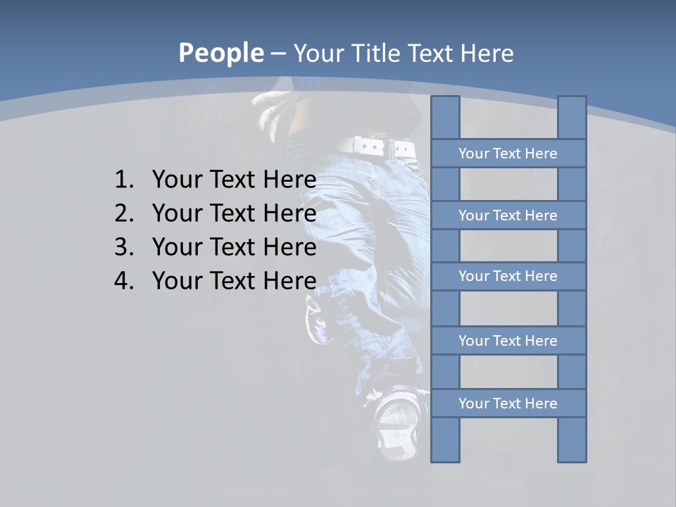 Girl Performer Midair PowerPoint Template