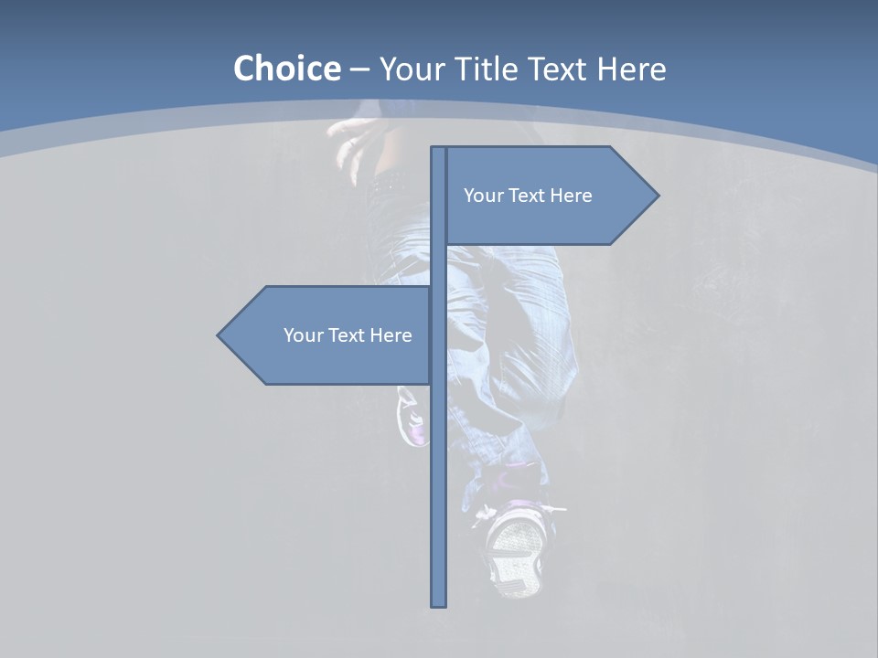 Girl Performer Midair PowerPoint Template