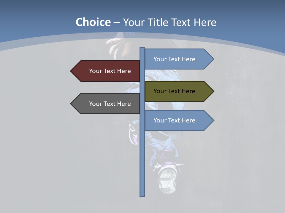 Girl Performer Midair PowerPoint Template