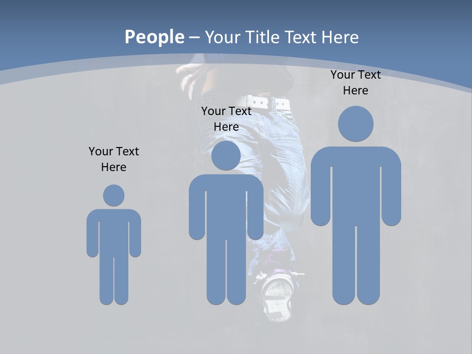 Girl Performer Midair PowerPoint Template