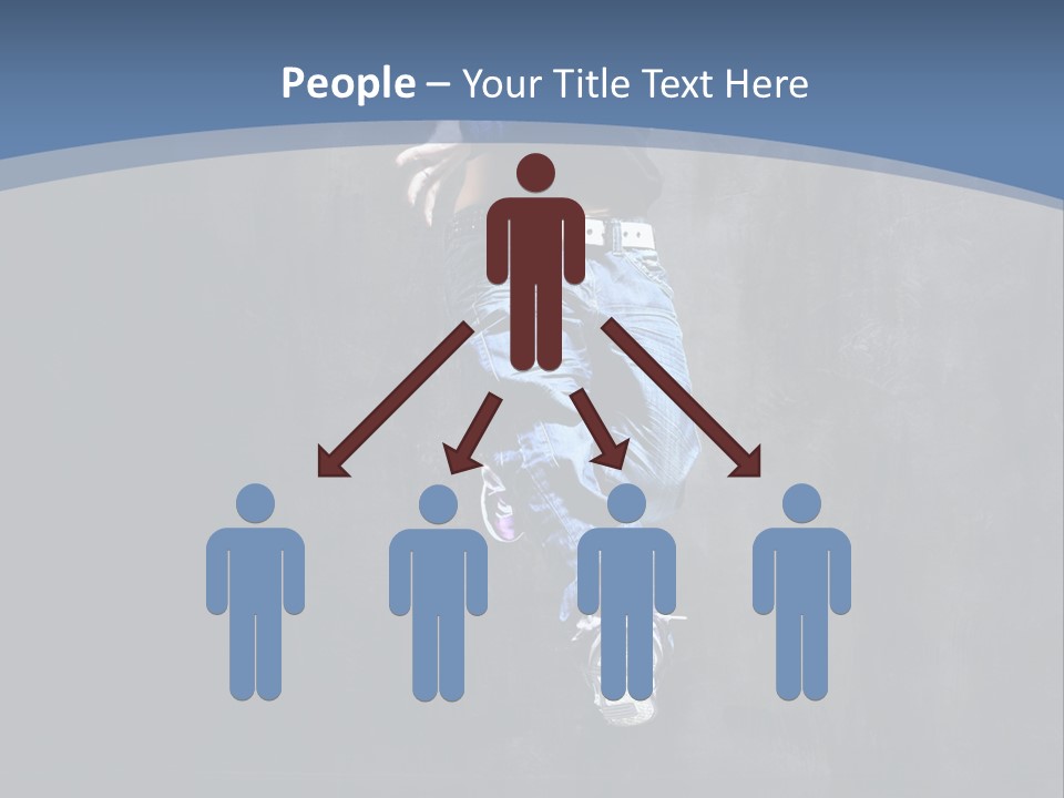 Girl Performer Midair PowerPoint Template